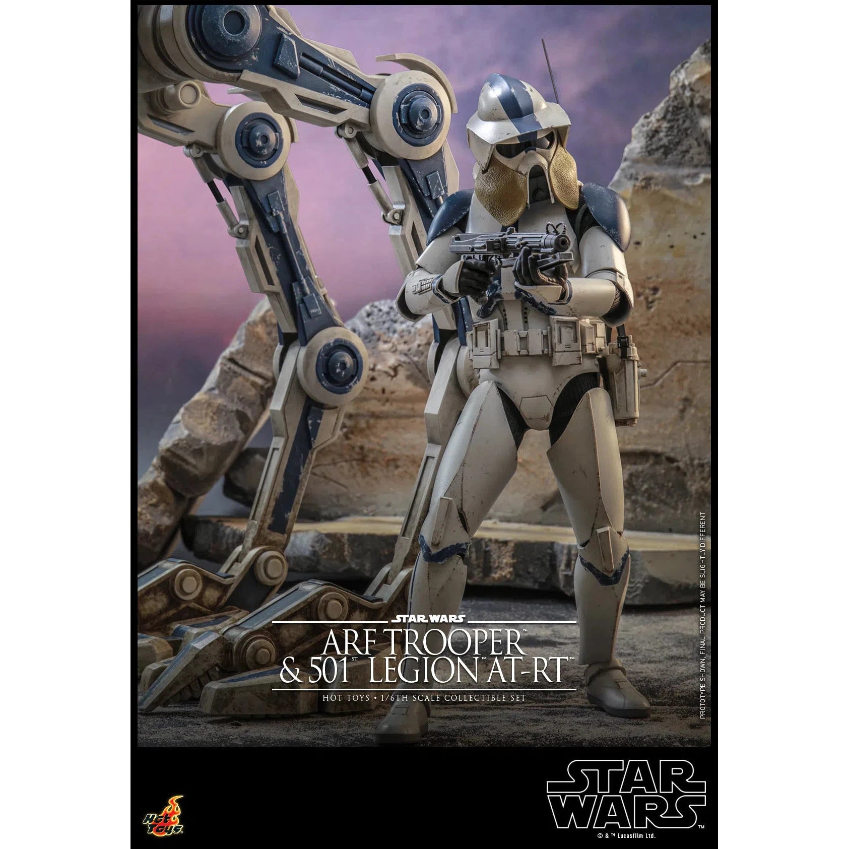 ARF Trooper & 501st Legion AT-RT: Star Wars The Clone Wars: TMS91 Hot Toys