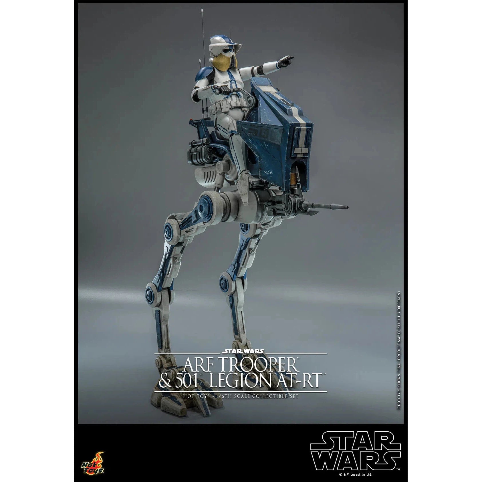 ARF Trooper & 501st Legion AT-RT: Star Wars The Clone Wars: TMS91 Hot Toys