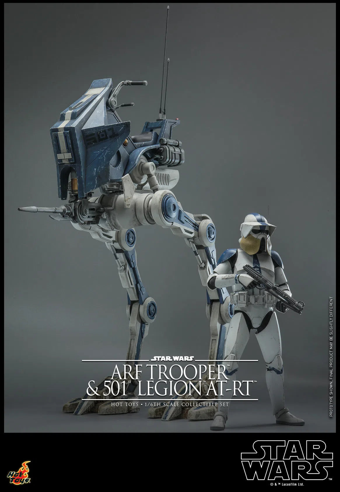 ARF Trooper & 501st Legion AT-RT: Star Wars The Clone Wars: TMS91 Hot Toys