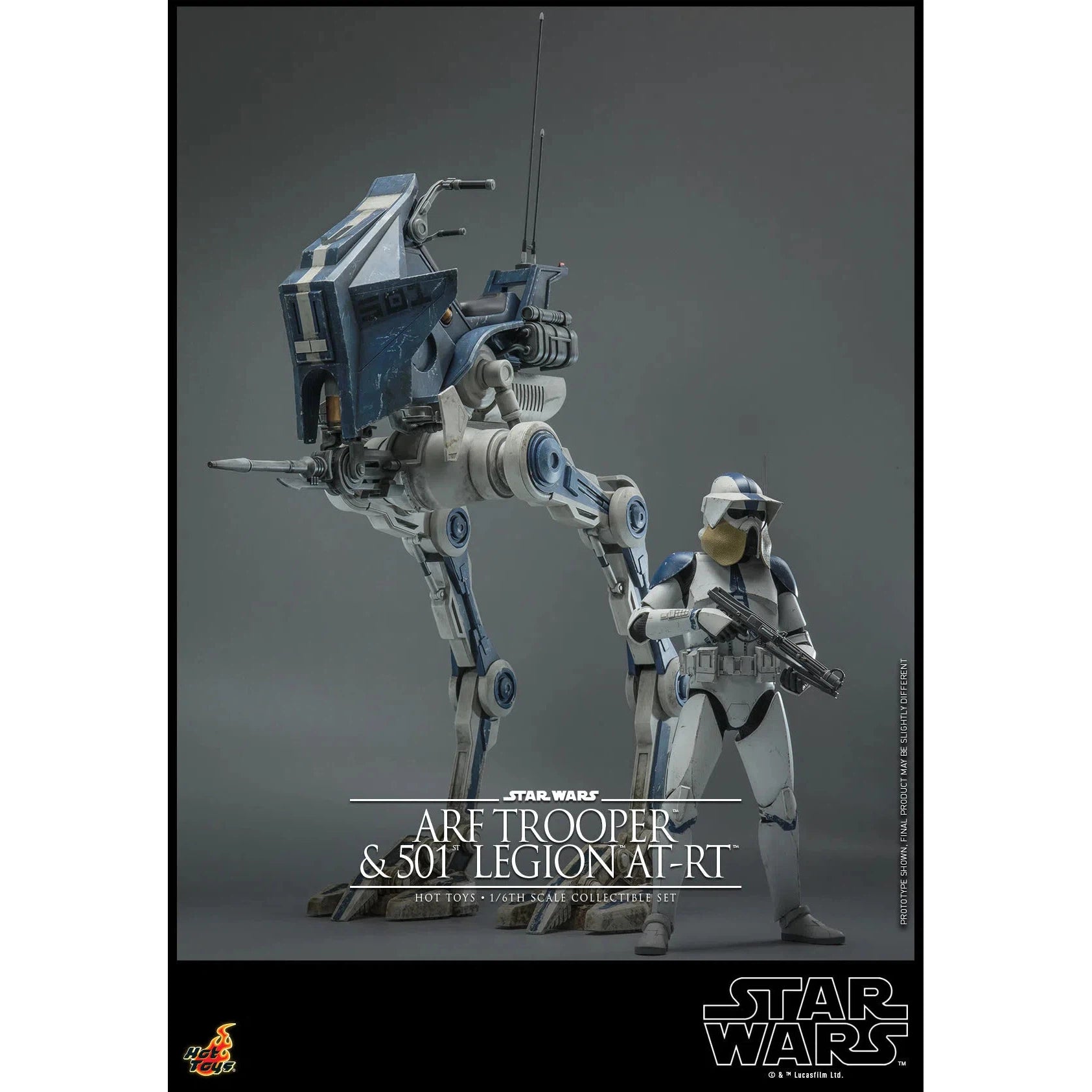 ARF Trooper & 501st Legion AT-RT: Star Wars The Clone Wars: TMS91 Hot Toys