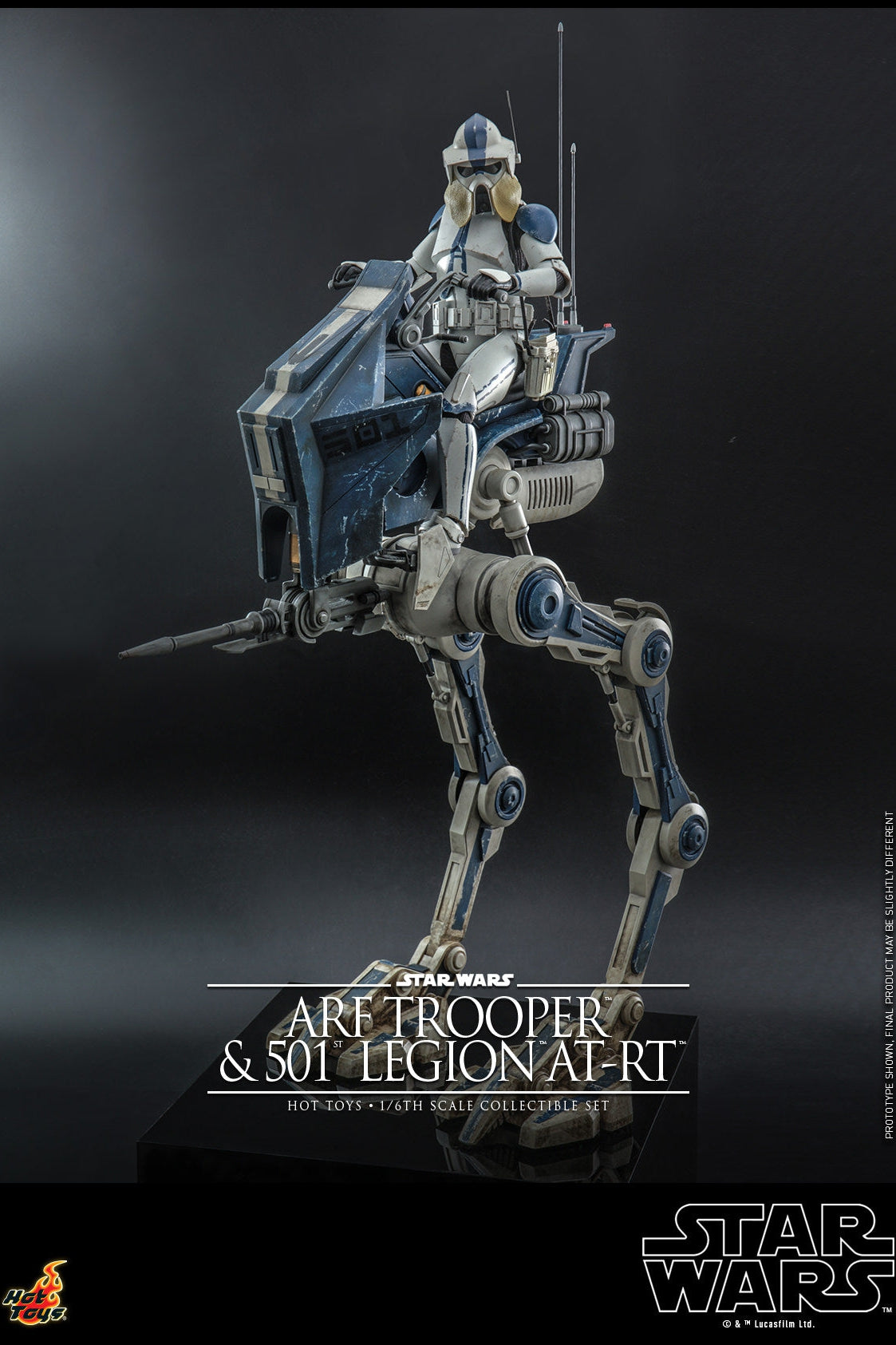 ARF Trooper & 501st Legion AT-RT: Star Wars The Clone Wars: TMS91 Hot Toys
