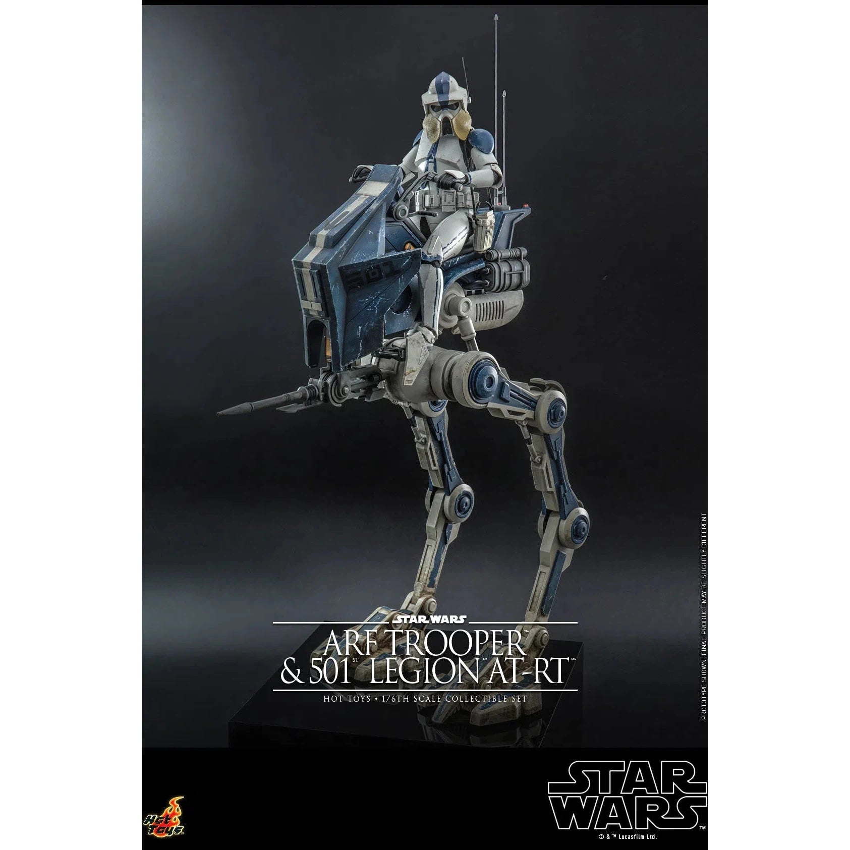 ARF Trooper & 501st Legion AT-RT: Star Wars The Clone Wars: TMS91 Hot Toys