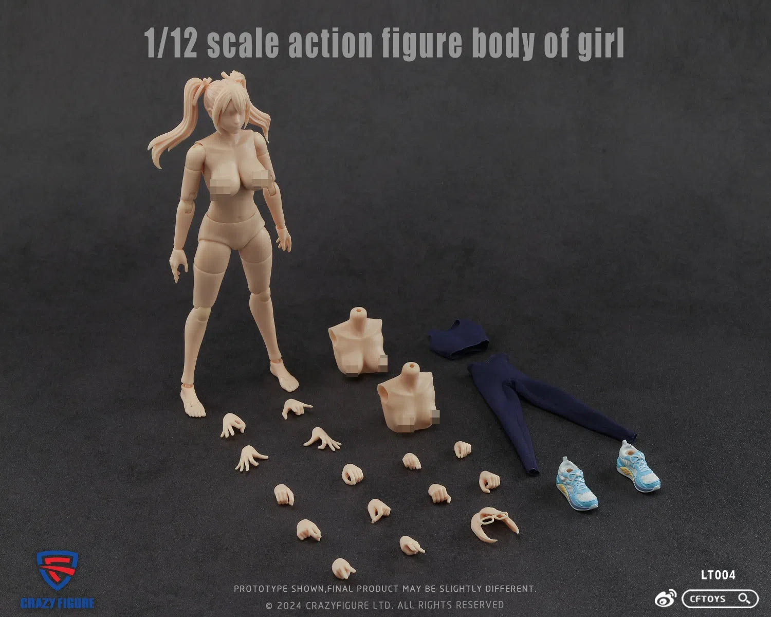 Action Figure Body: Female: LT004: 1/12 Crazy Figure