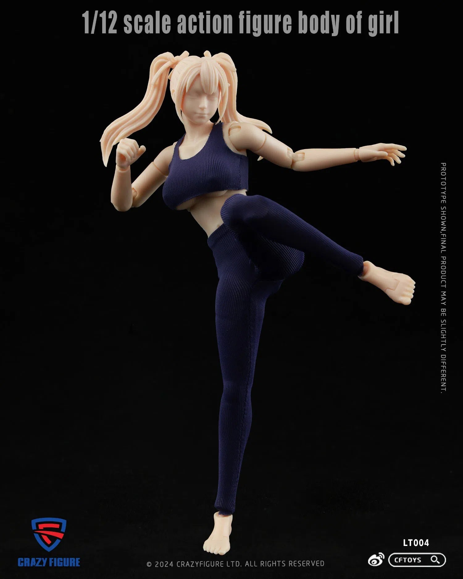 Action Figure Body: Female: LT004: 1/12 Crazy Figure