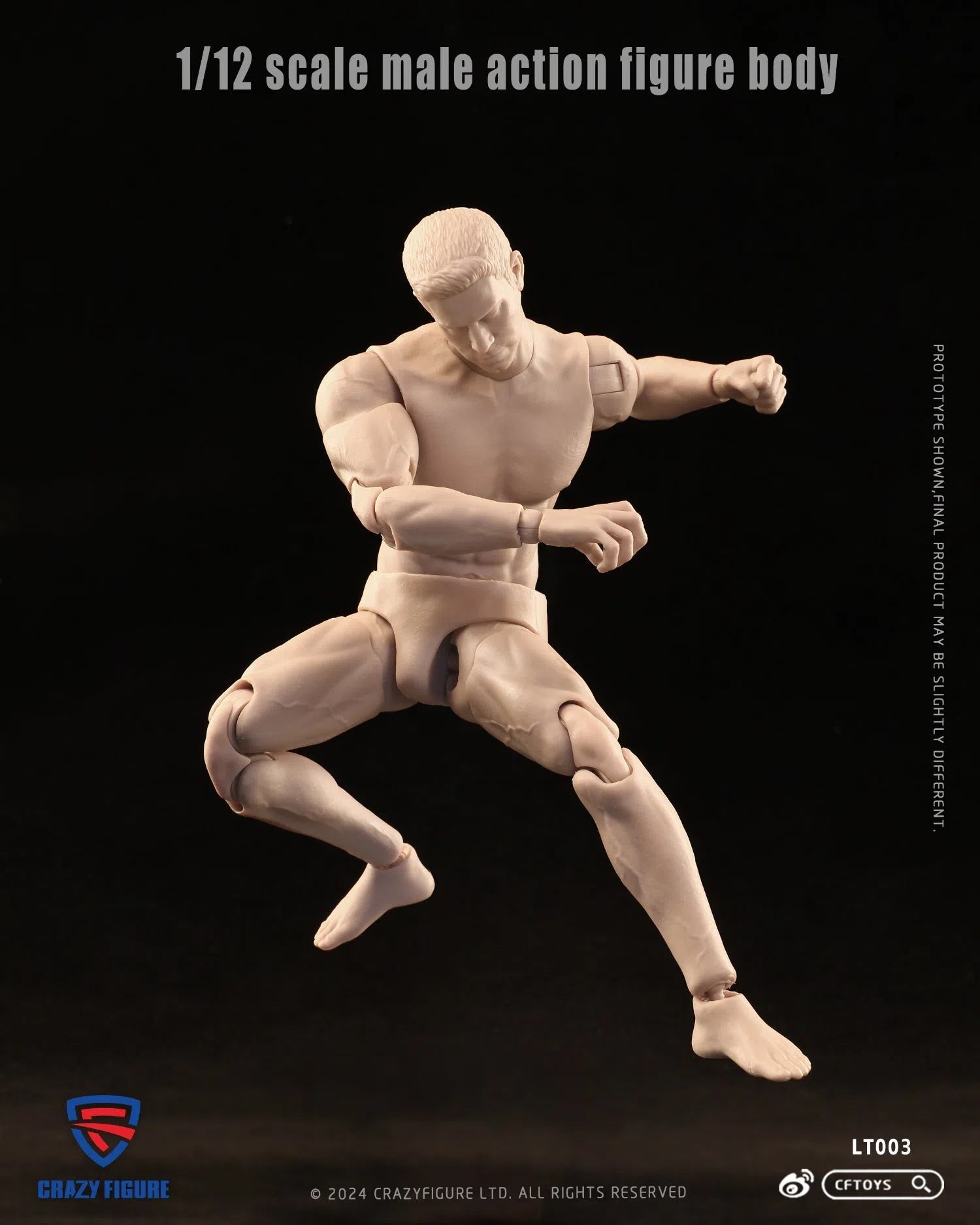 Action Figure Body: Male: LT003: 1/12 Crazy Figure