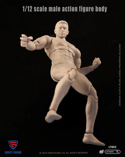 Action Figure Body: Male: LT003: 1/12 Crazy Figure