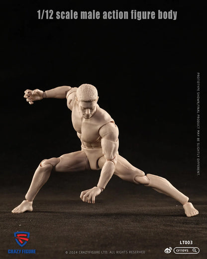 Action Figure Body: Male: LT003: 1/12 Crazy Figure