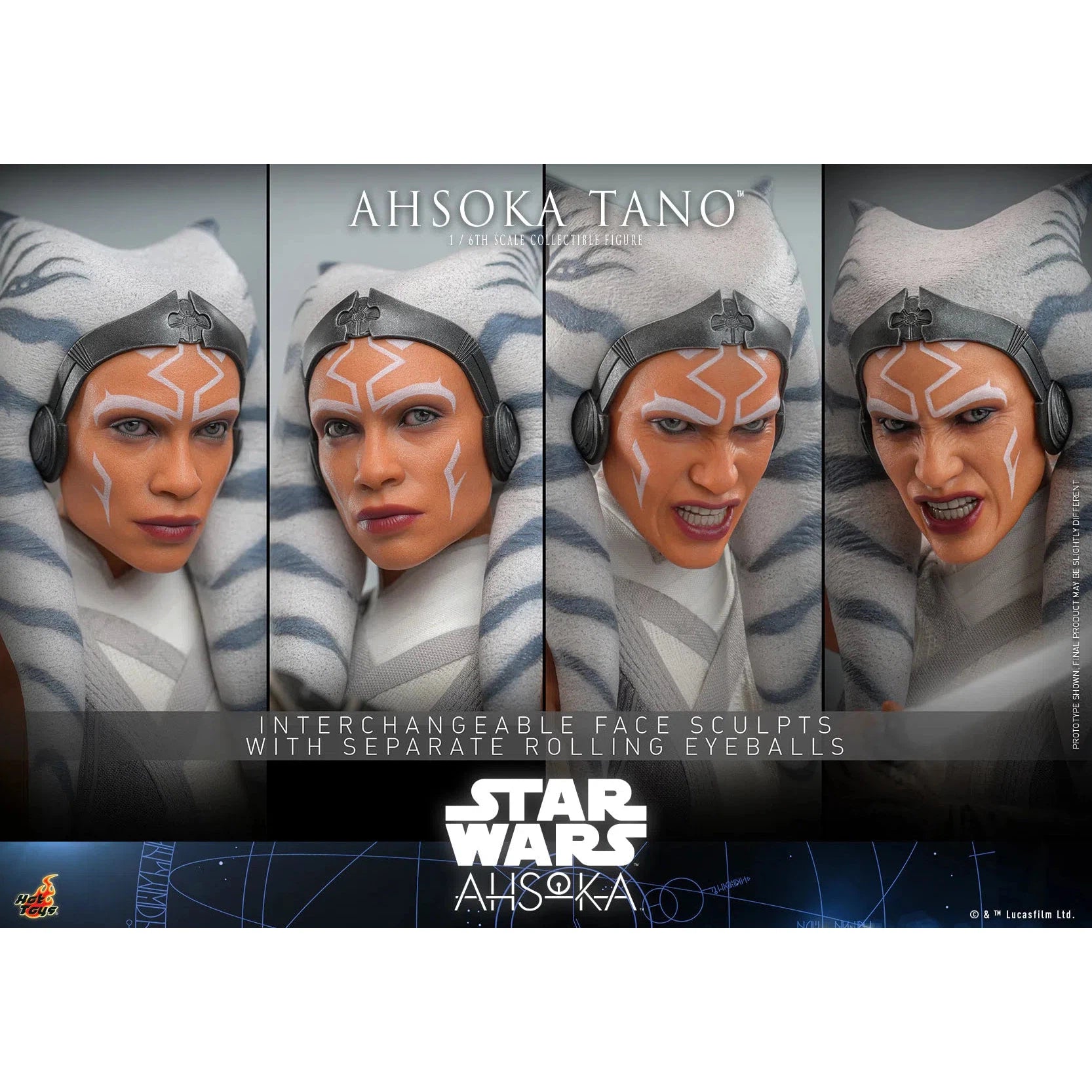 Ahsoka Tano: White Version: Star Wars: Ahsoka Hot Toys