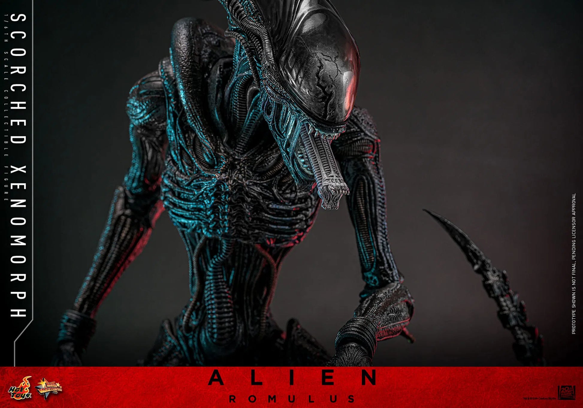 Alien: Romulus: Scorched Xenomorph: 1/6th - Hot Toys Action Figures