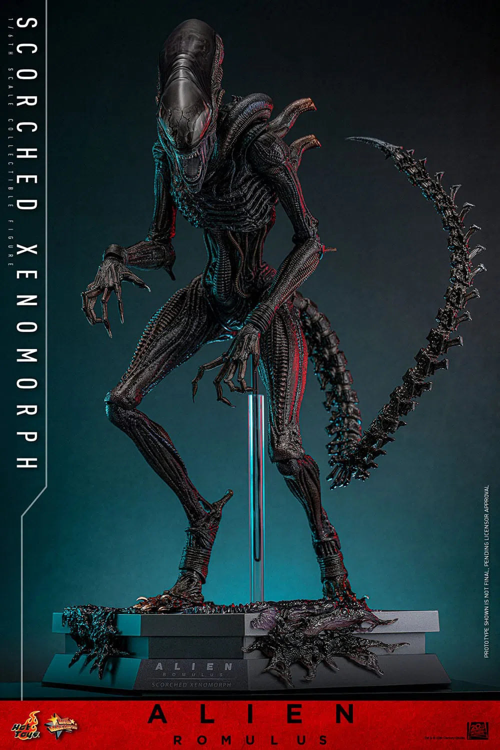 Alien: Romulus: Scorched Xenomorph: 1/6th - Hot Toys Action Figures