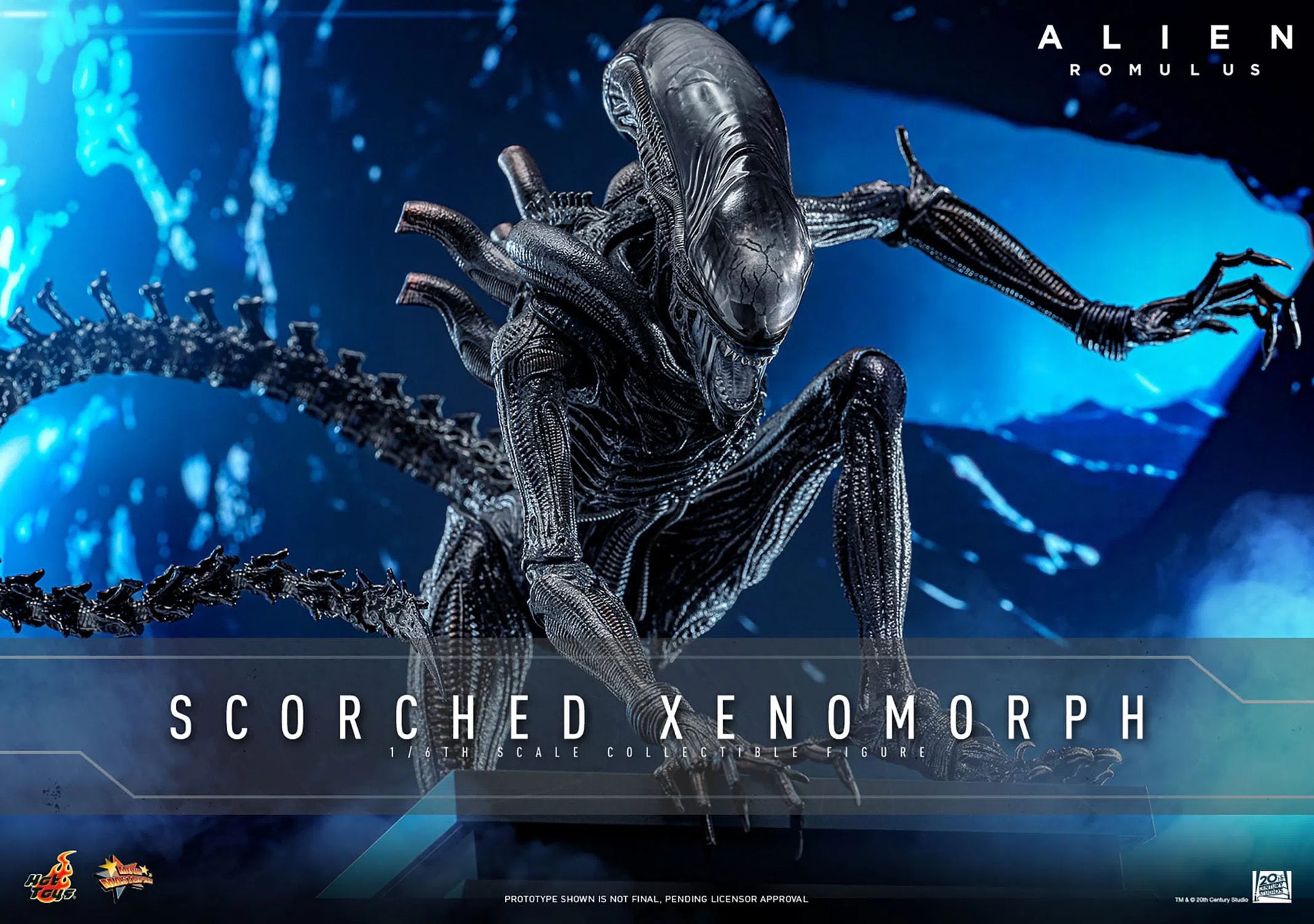 Alien: Romulus: Scorched Xenomorph: 1/6th Scale Action Figure - Hot Toys Action Figure