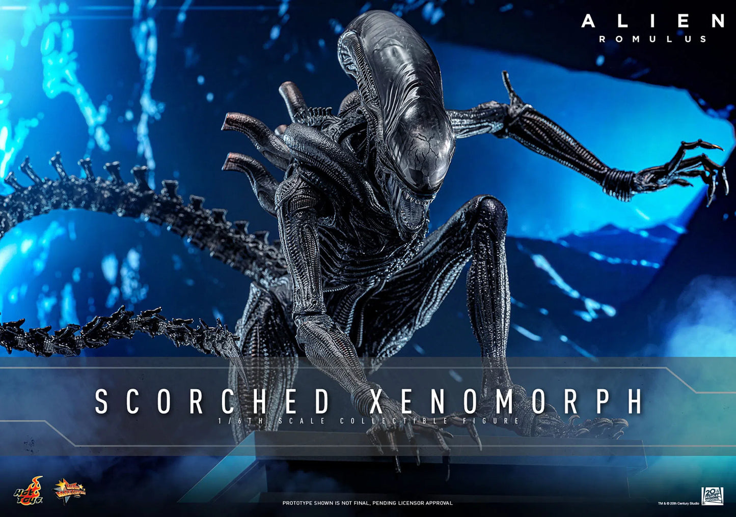 Alien: Romulus: Scorched Xenomorph: 1/6th Scale Action Figure: Hot Toys by Hot Toys – Action Figure, [scale], UK stockist Planet Action Figures