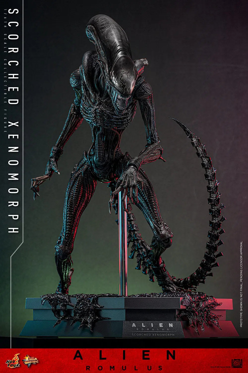 Alien: Romulus: Scorched Xenomorph: 1/6th Scale Action Figure: Hot Toys by Hot Toys – Action Figure, [scale], UK stockist Planet Action Figures