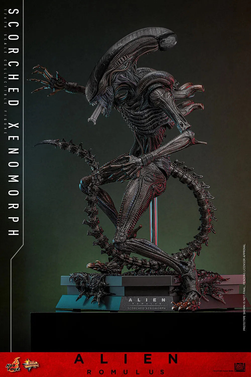 Alien: Romulus: Scorched Xenomorph: 1/6th Scale Action Figure: Hot Toys by Hot Toys – Action Figure, [scale], UK stockist Planet Action Figures