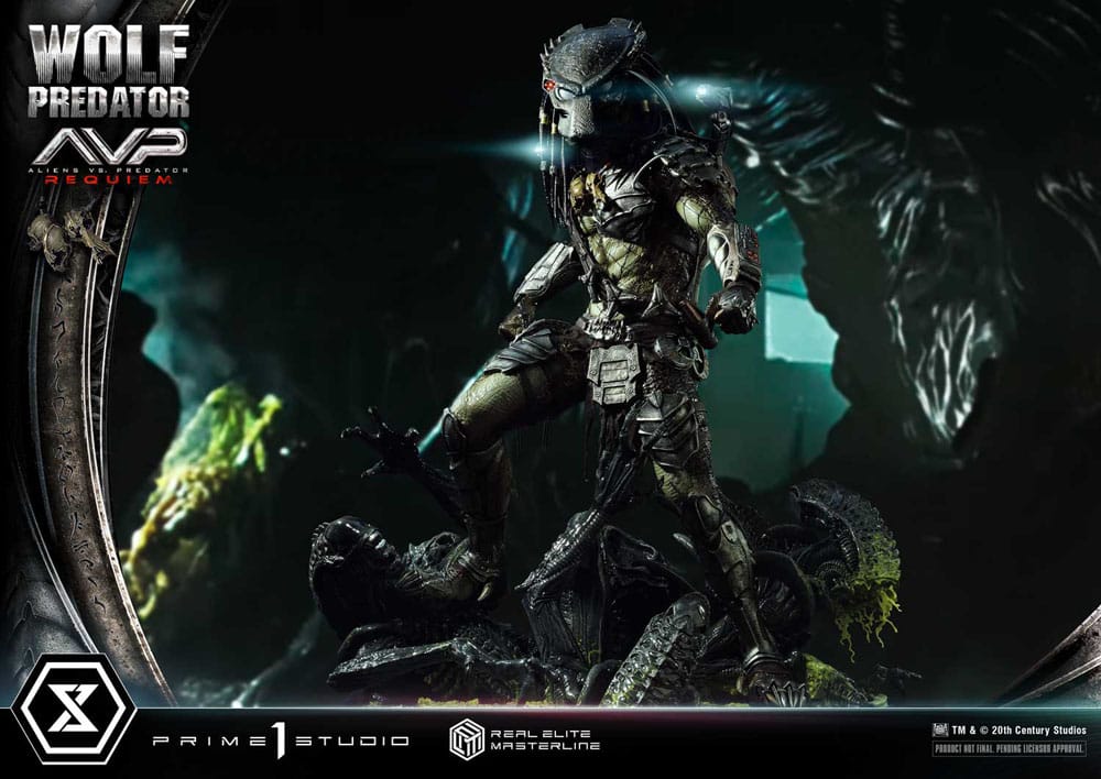 Alien vs. Predator Real Elite Masterline Series Statue 1/3 Requiem Wolf Predator 95 cm - Prime 1 Studio Statues