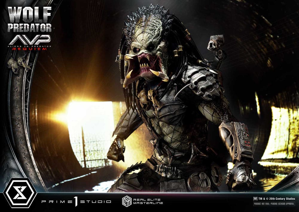 Alien vs. Predator Real Elite Masterline Series Statue 1/3 Requiem Wolf Predator 95 cm - Prime 1 Studio Statues