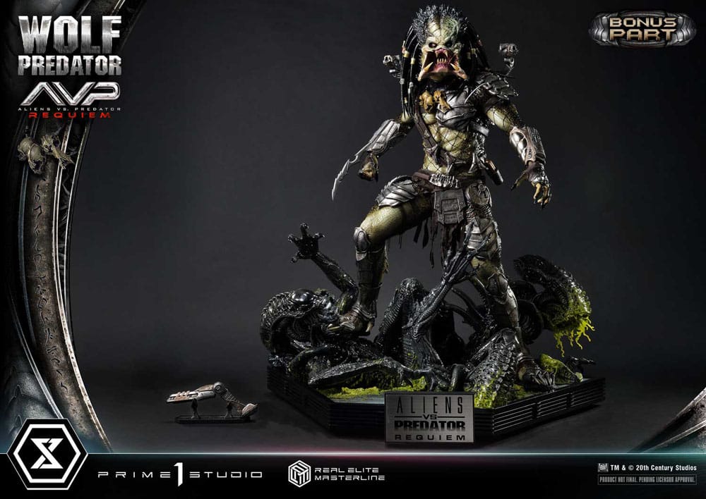 Alien vs. Predator Real Elite Masterline Series Statue 1/3 Requiem Wolf Predator Deluxe Bonus Ver. 95 cm - Prime 1 Studio Statues