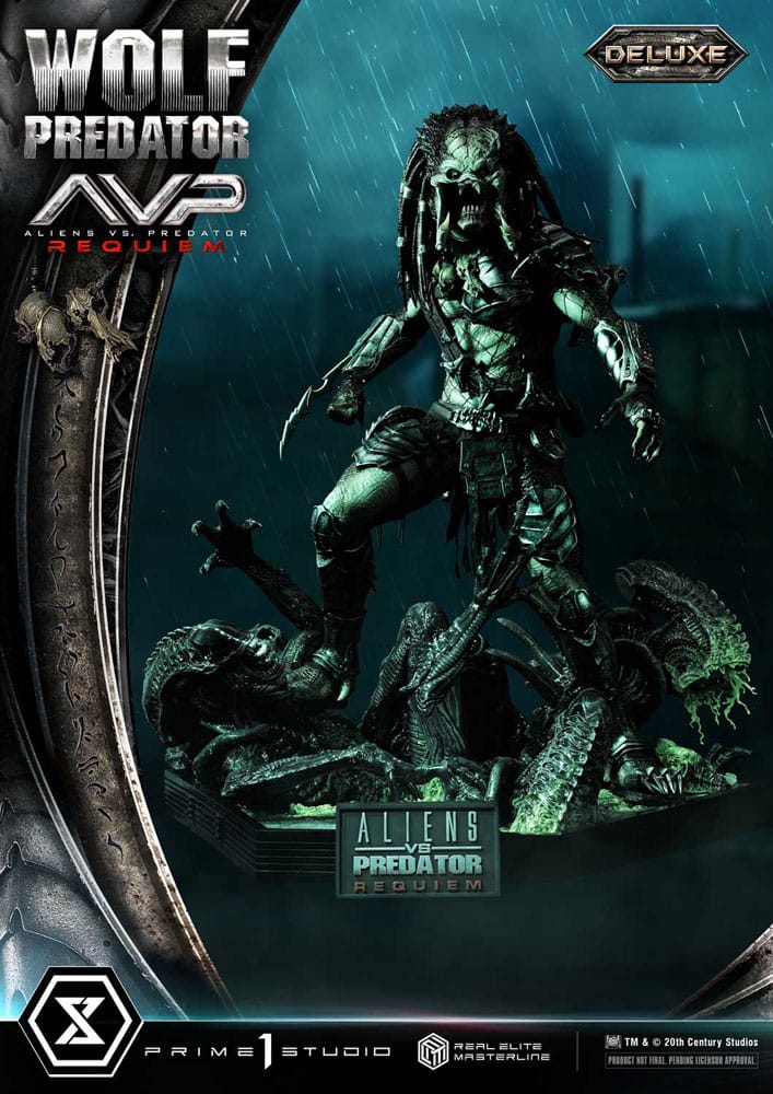 Alien vs. Predator Real Elite Masterline Series Statue 1/3 Requiem Wolf Predator Deluxe Bonus Ver. 95 cm - Prime 1 Studio Statues
