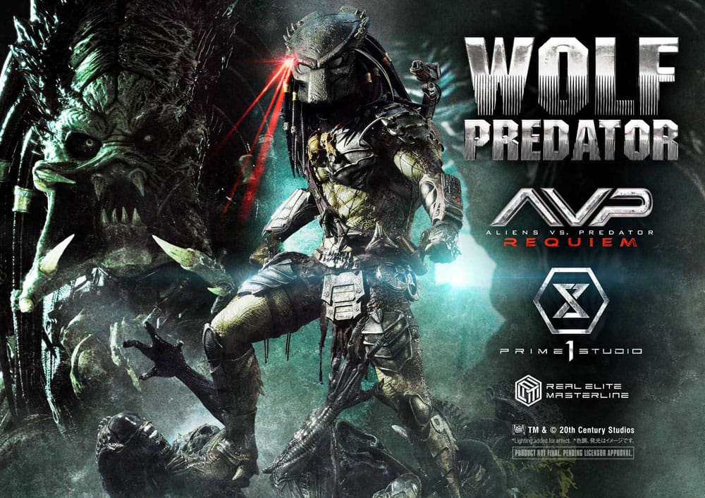 Alien vs. Predator Real Elite Masterline Series Statue 1/3 Requiem Wolf Predator Deluxe Ver. 95 cm - Prime 1 Studio Statues