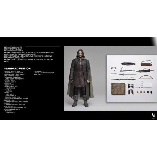 Aragorn: Standard Version: The Lord Of The Rings: Inart - INART Action Figures