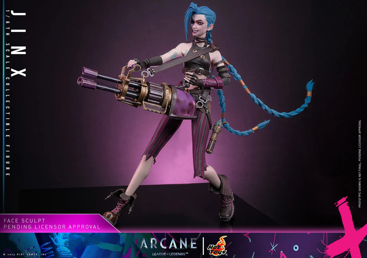 Arcane: Jinx: 1/6th - Hot Toys Action Figures