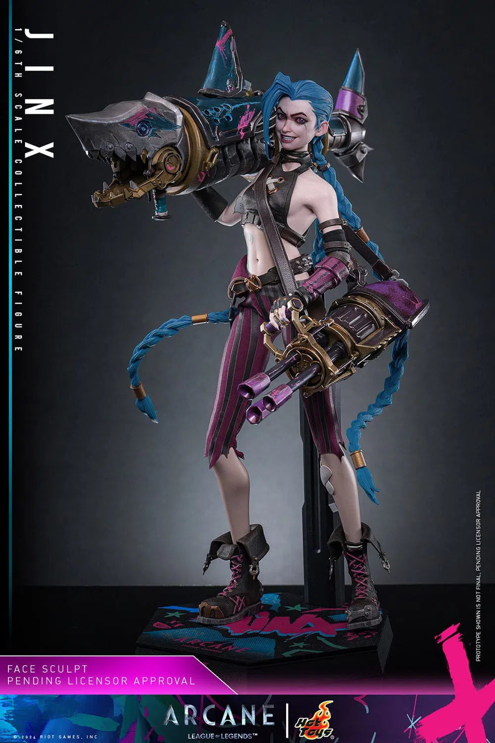 Arcane: Jinx: 1/6th - Hot Toys Action Figures
