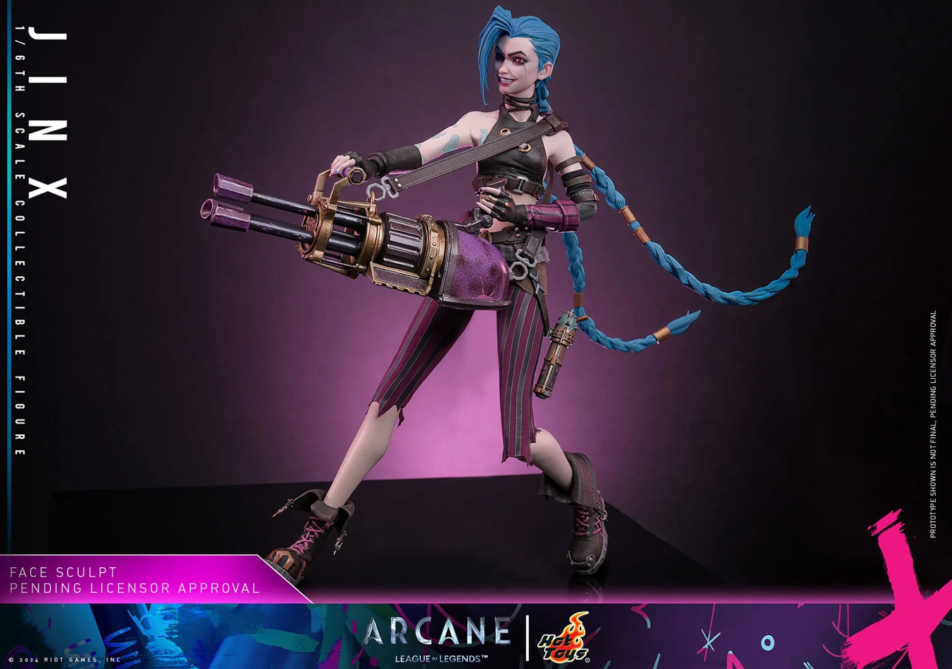 Arcane: Jinx: 1/6th Scale Action Figure - Hot Toys Action Figure