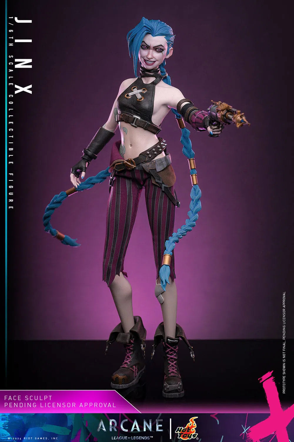 Arcane: Jinx: 1/6th Scale Action Figure - Hot Toys Action Figure