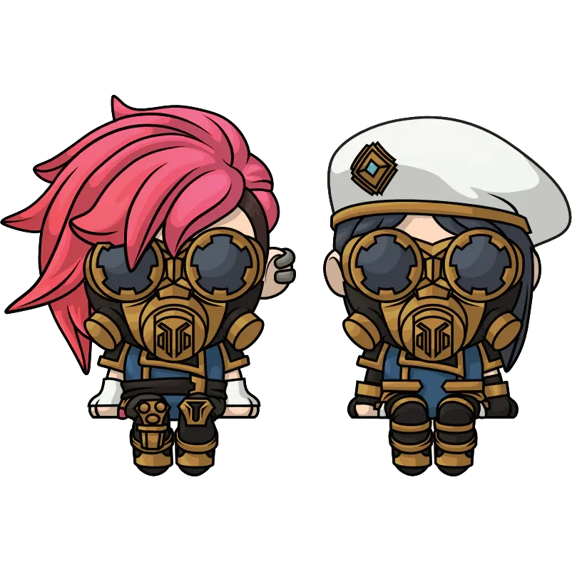 Arcane: Taskforce Caitlyn & Vi: Monitor Buddiez: Vinyl Figures: YouTooz YouTooz