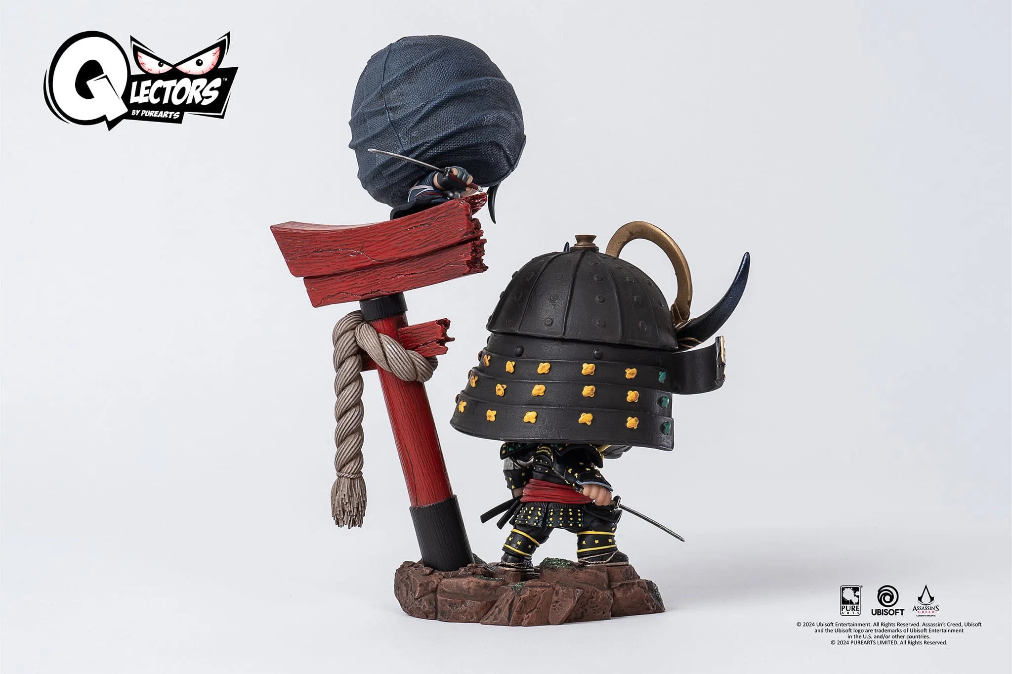 Assassin's Creed: Shadows: Qlectors Yasuke & Naoe: PVC Statue: 15cm Pure Arts