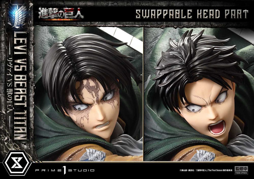 Attack on Titan Ultimate Premium Masterline Series Statue 1/4 Levi Versus Beast Titan 73 cm - Prime 1 Studio Statues