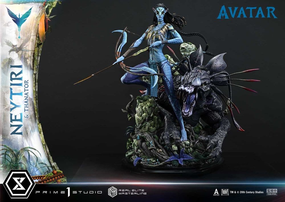 Avatar (Film) Real Elite Masterline Series Statue 1/4 Neytiri & Thanator 75 cm - Prime 1 Studio Statues