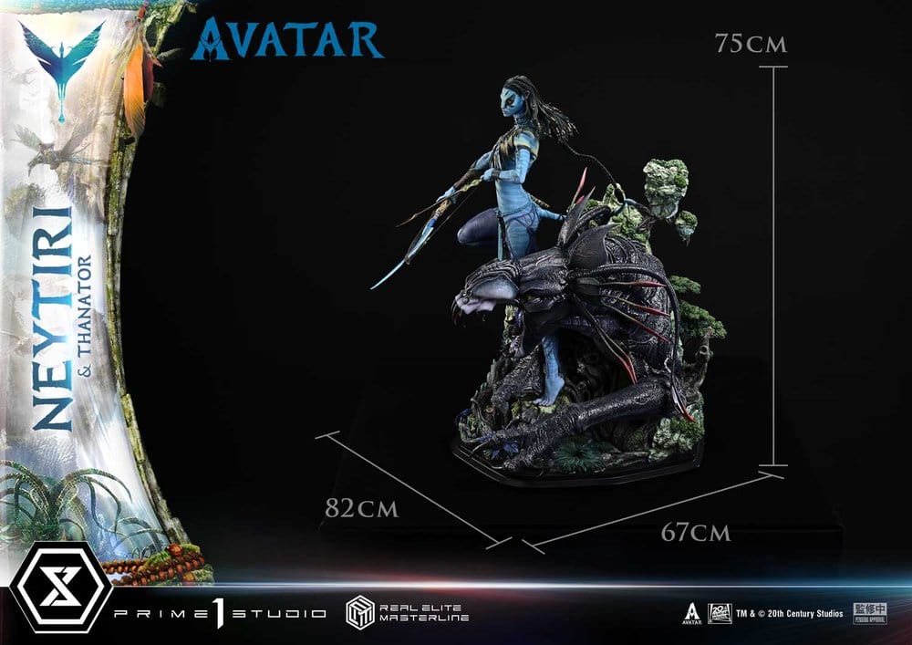Avatar (Film) Real Elite Masterline Series Statue 1/4 Neytiri & Thanator 75 cm - Prime 1 Studio Statues