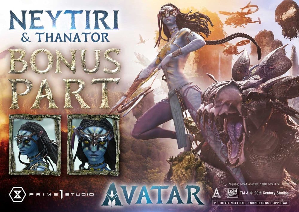 Avatar (Film) Real Elite Masterline Series Statue 1/4 Neytiri & Thanator Deluxe Bonus Version 75 cm - Prime 1 Studio Statues