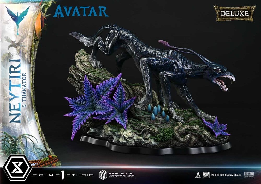 Avatar (Film) Real Elite Masterline Series Statue 1/4 Neytiri & Thanator Deluxe Version 75 cm - Prime 1 Studio Statues