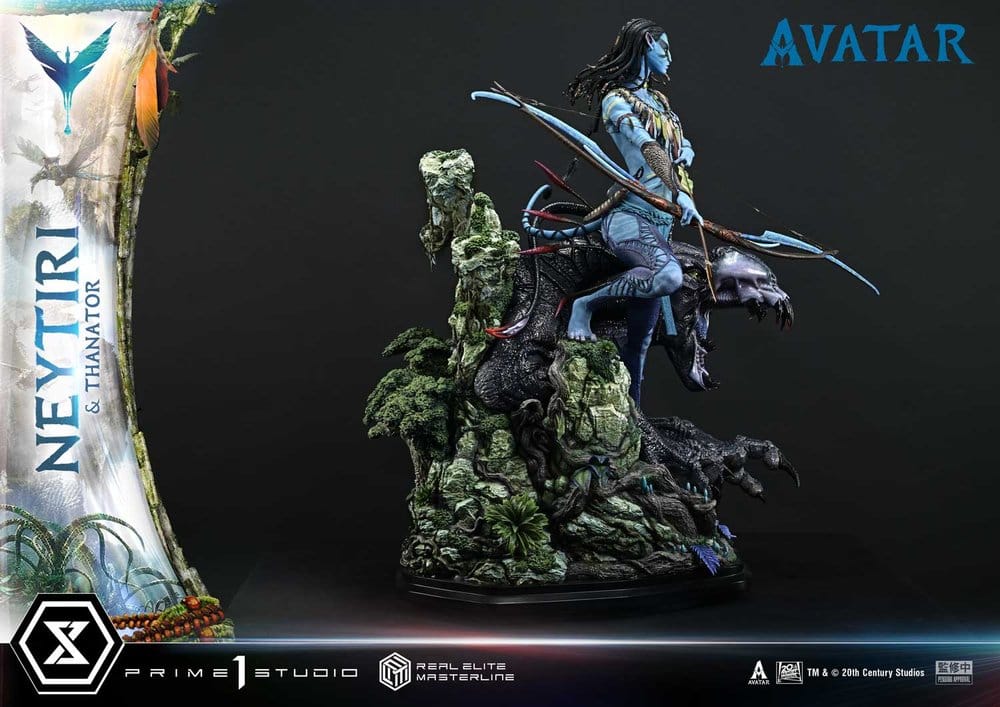 Avatar (Film) Real Elite Masterline Series Statue 1/4 Neytiri & Thanator Deluxe Version 75 cm - Prime 1 Studio Statues
