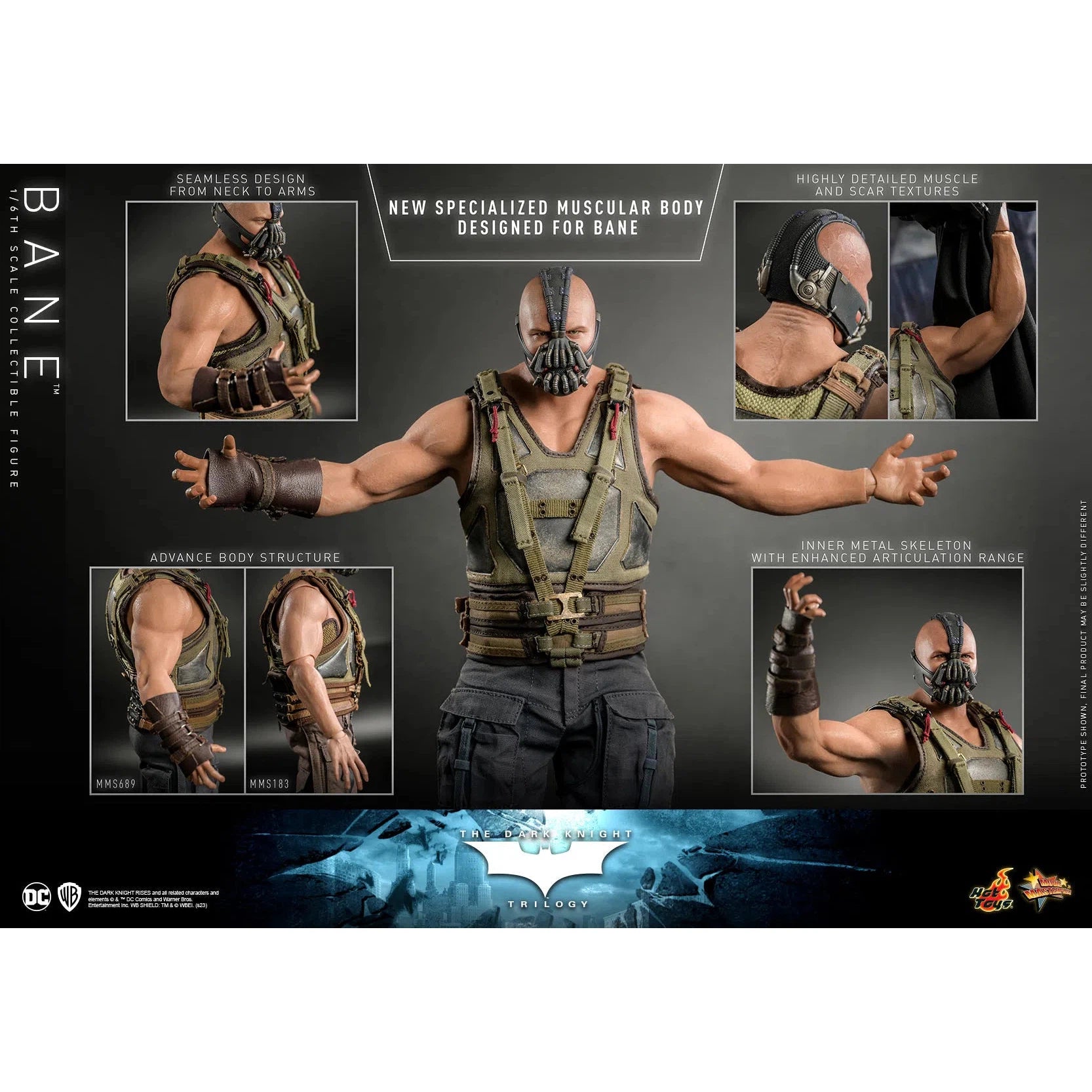 Bane: Batman: The Dark Knight Trilogy: MMS689 Hot Toys
