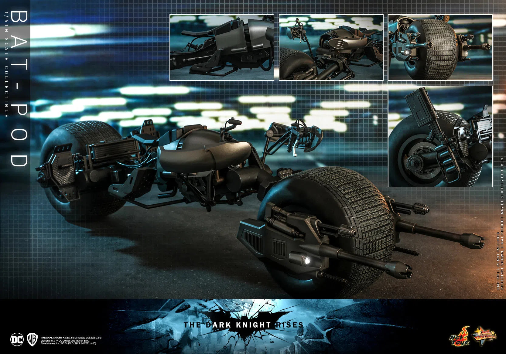 Bat-Pod: The Dark Knight Rises: MMS591: DC Comics Hot Toys