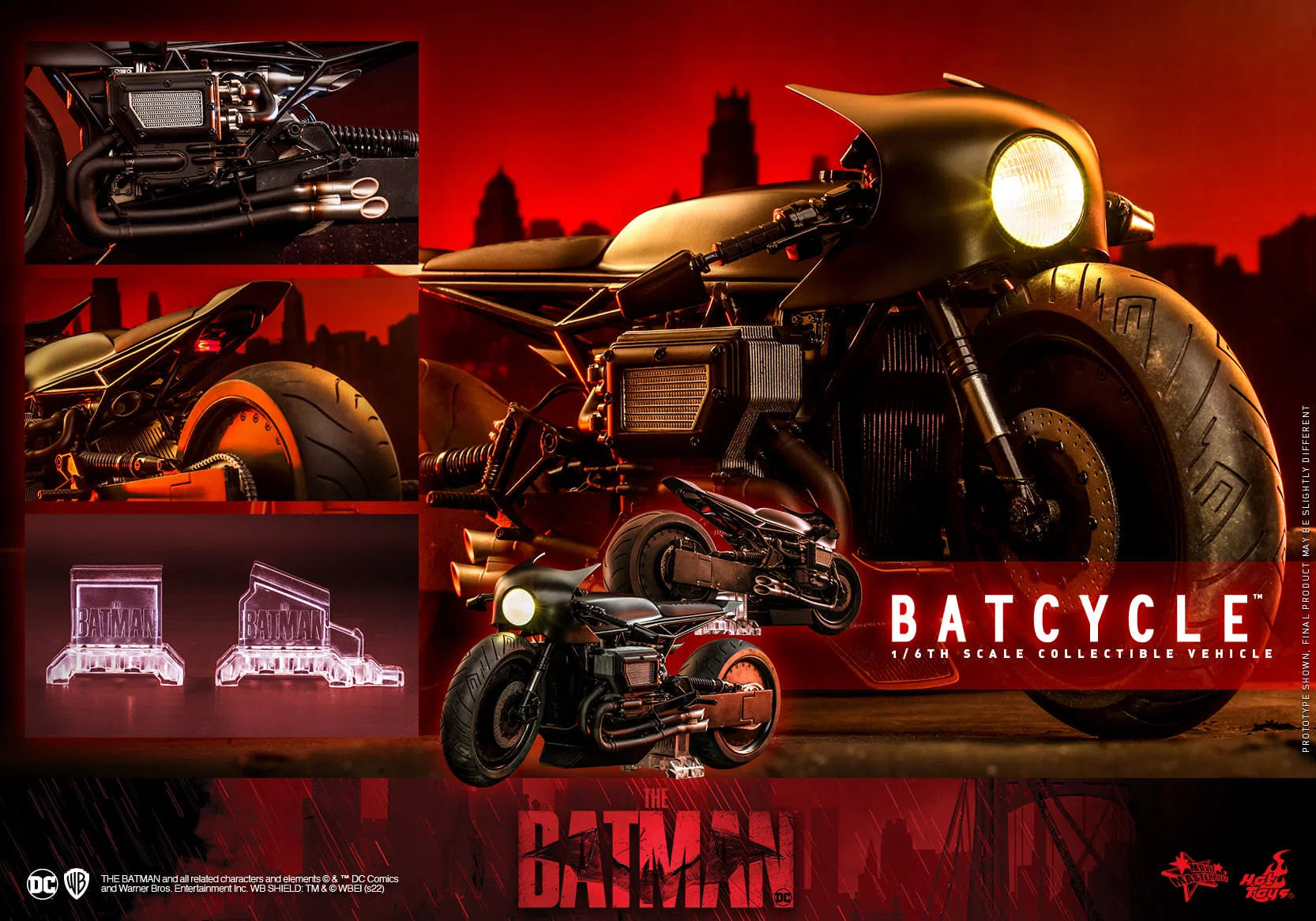 Batcycle: The Batman: DC Comics: MMS642 Hot Toys