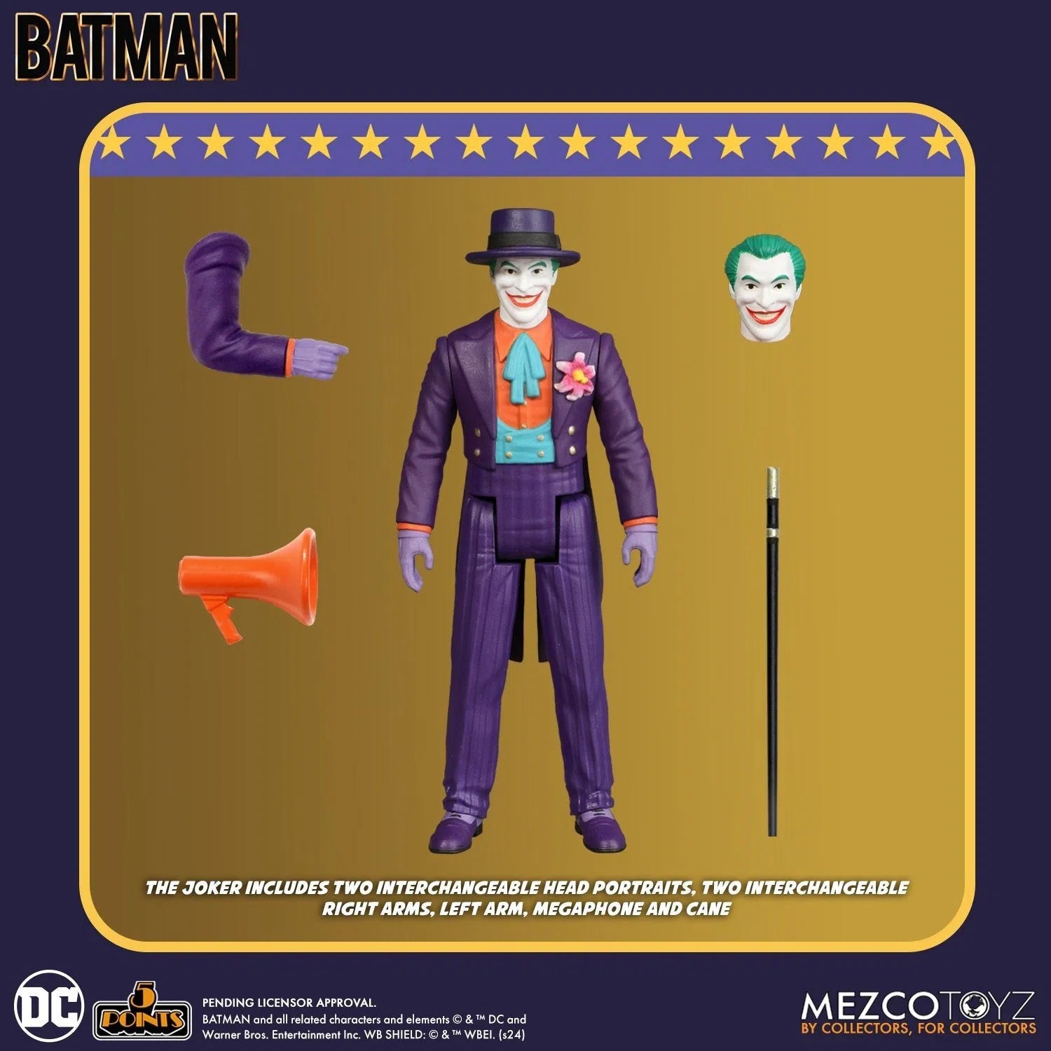 Batman: (1989): 5 Points Figures & Batmobile Set by Mezco – Action Figure, [scale], UK stockist Planet Action Figures