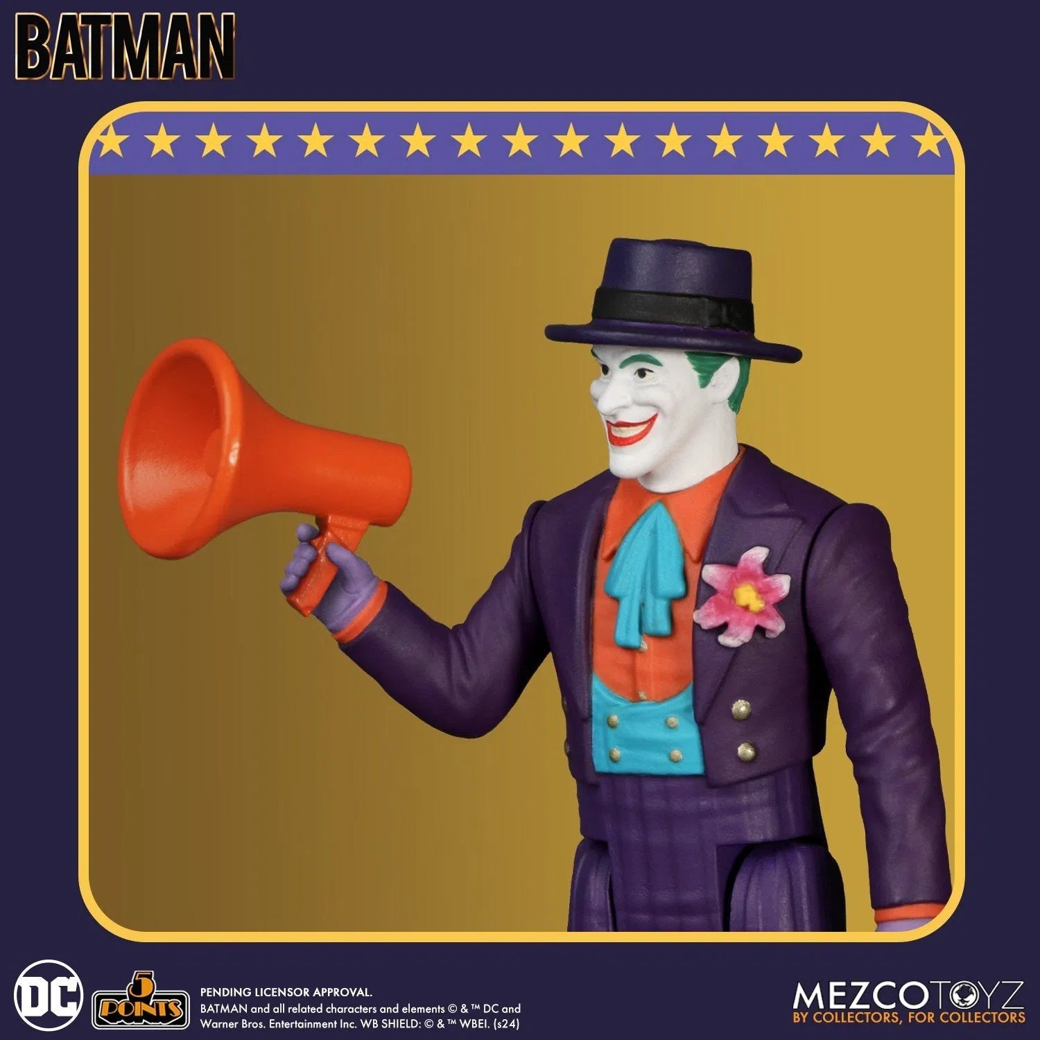 Batman: (1989): 5 Points Figures & Batmobile Set by Mezco – Action Figure, [scale], UK stockist Planet Action Figures