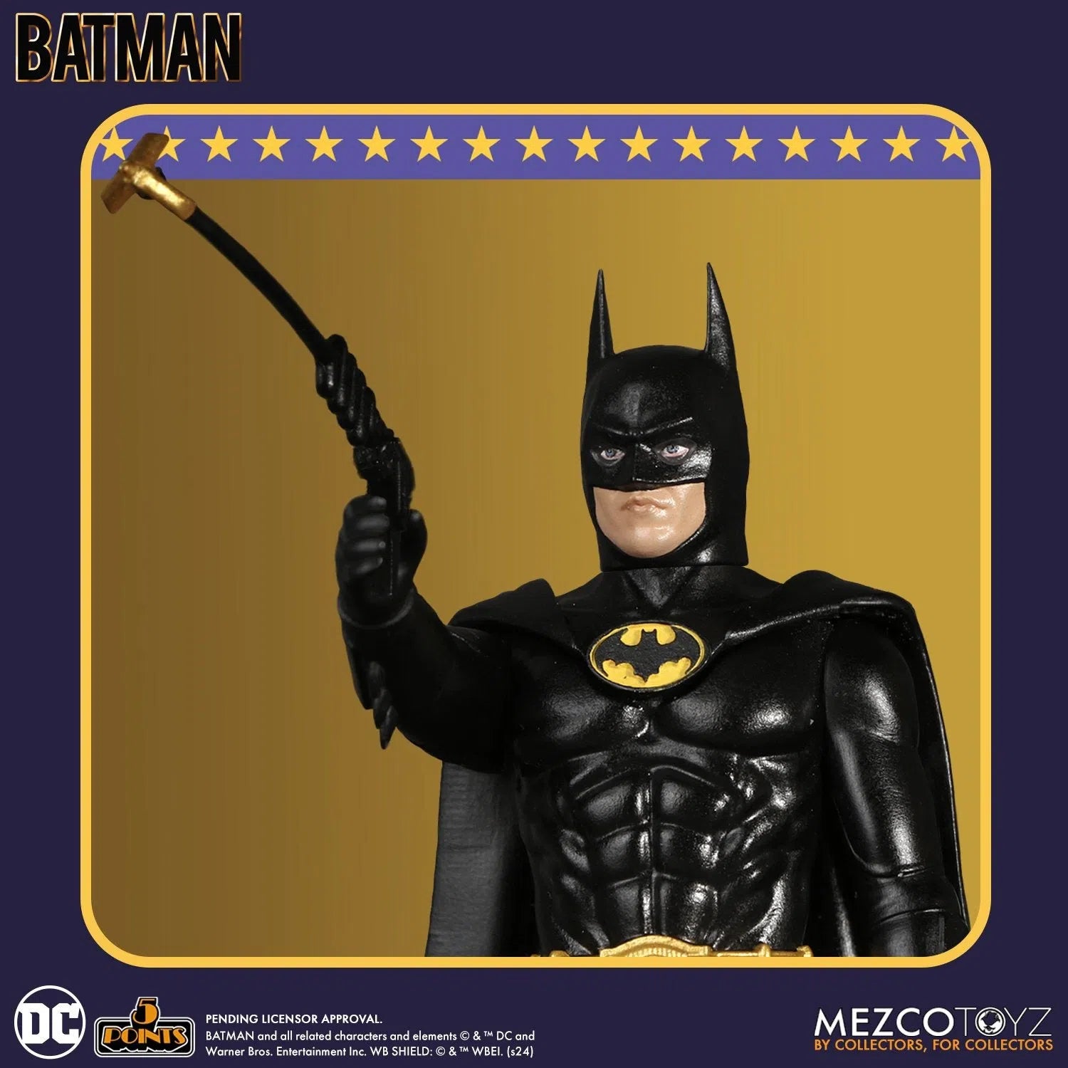 Batman: (1989): 5 Points Figures & Batmobile Set Mezco