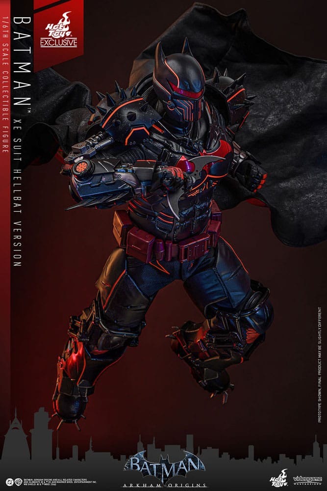 Batman Arkham Origins Videogame Masterpiece Action Figure 1/6 XE Suit Hellbat Version Hot Toys Exclusive 33 cm - Hot Toys Action Figures