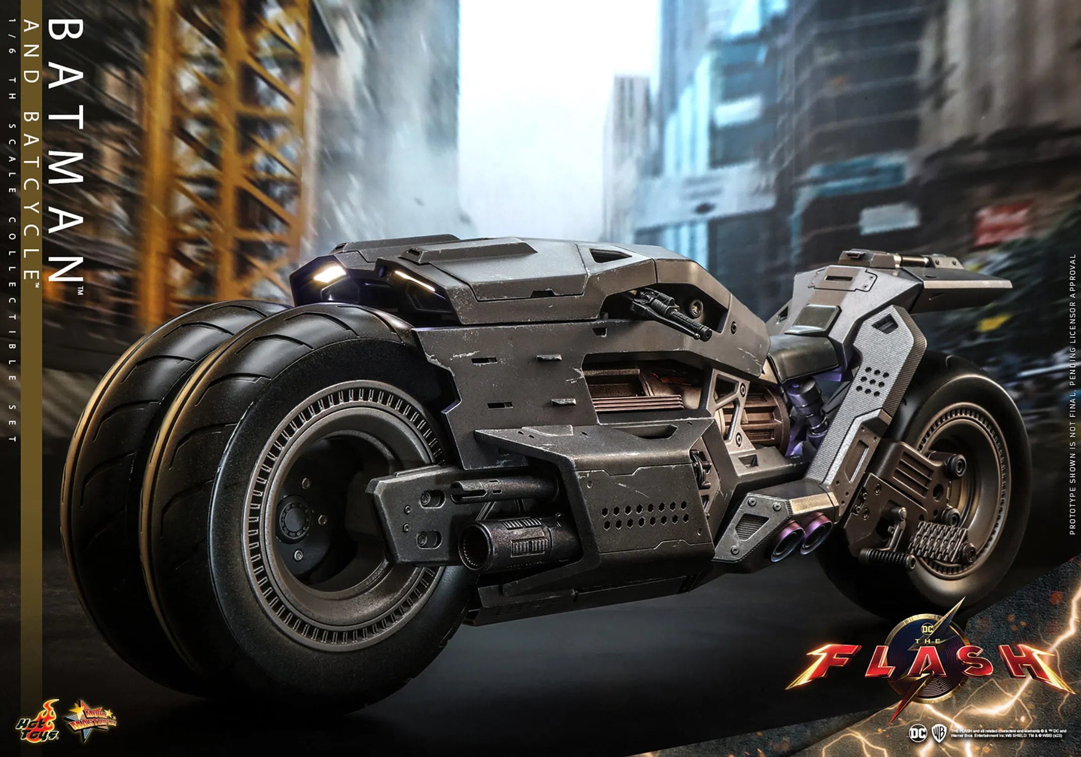 Batman & Batcycle: The Flash: Dc Comics Hot Toys