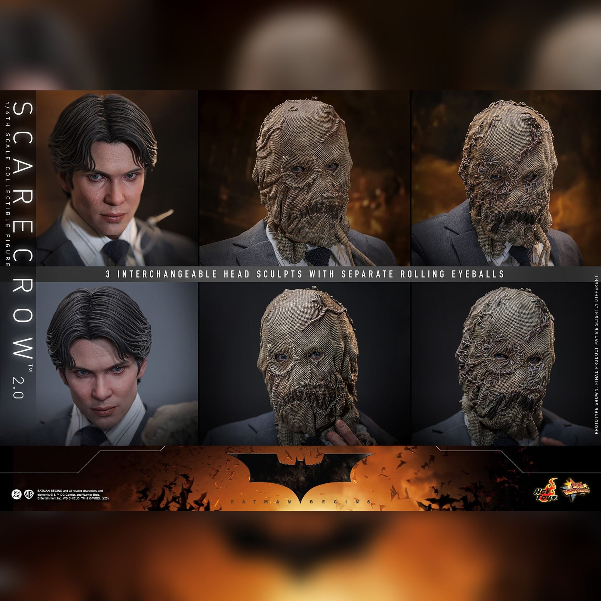 Batman Begins: Scarecrow 2.0: 1/6th Action Figure - Hot Toys Action Figure
