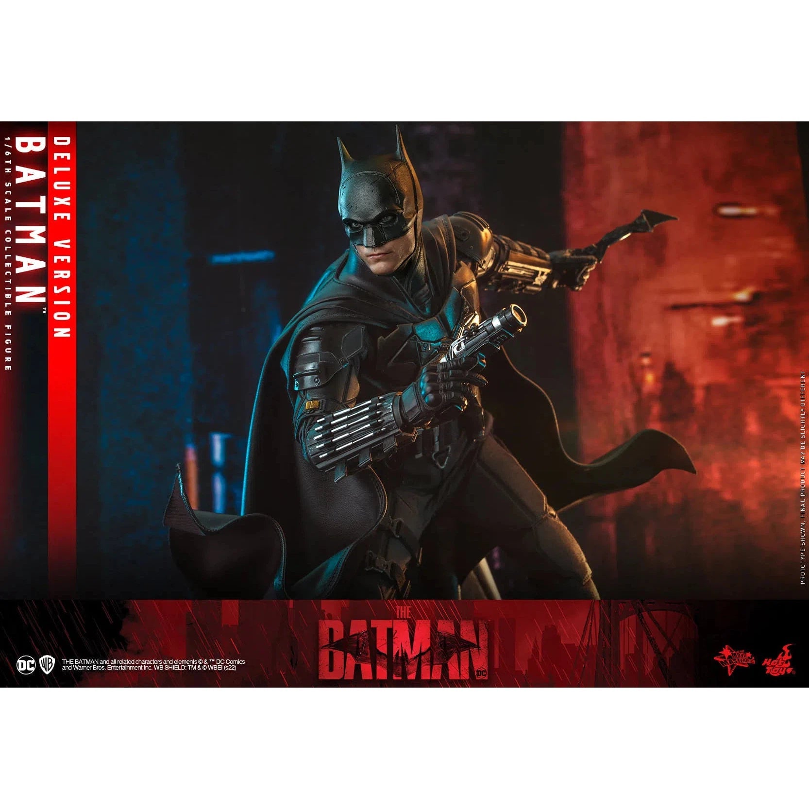 Batman Deluxe: The Batman: DC Comics: MMS639 by Hot Toys – Action Figure, [scale], UK stockist Planet Action Figures