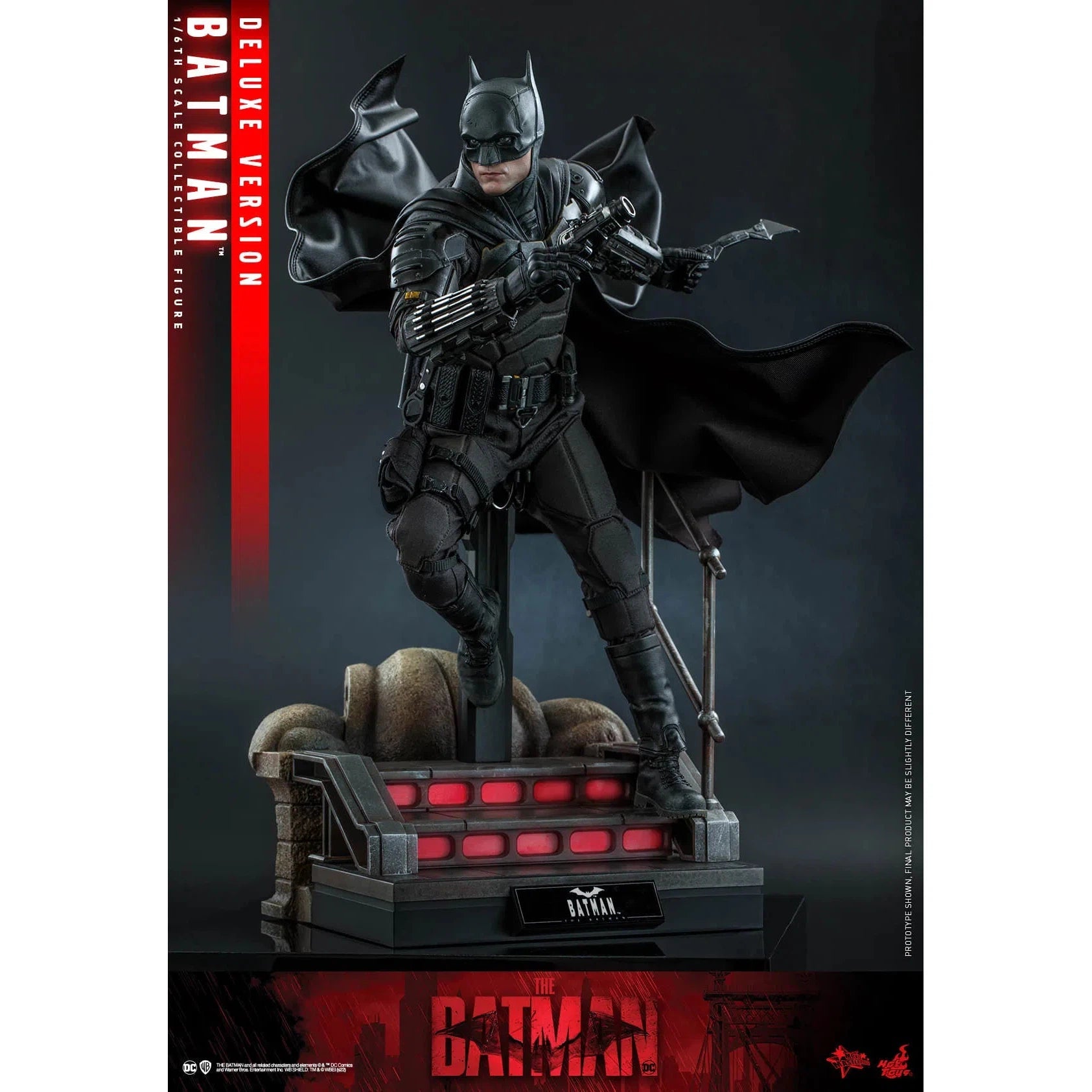 Batman Deluxe: The Batman: DC Comics: MMS639 by Hot Toys – Action Figure, [scale], UK stockist Planet Action Figures