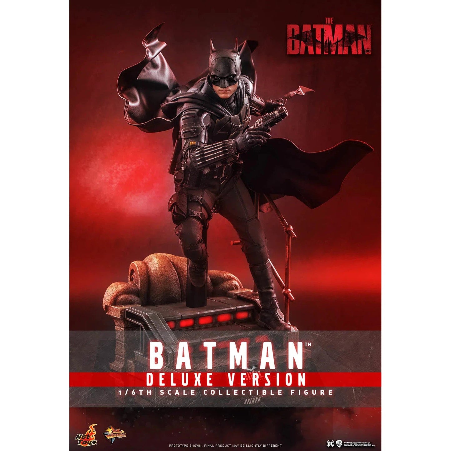 Batman Deluxe: The Batman: DC Comics: MMS639 by Hot Toys – Action Figure, [scale], UK stockist Planet Action Figures