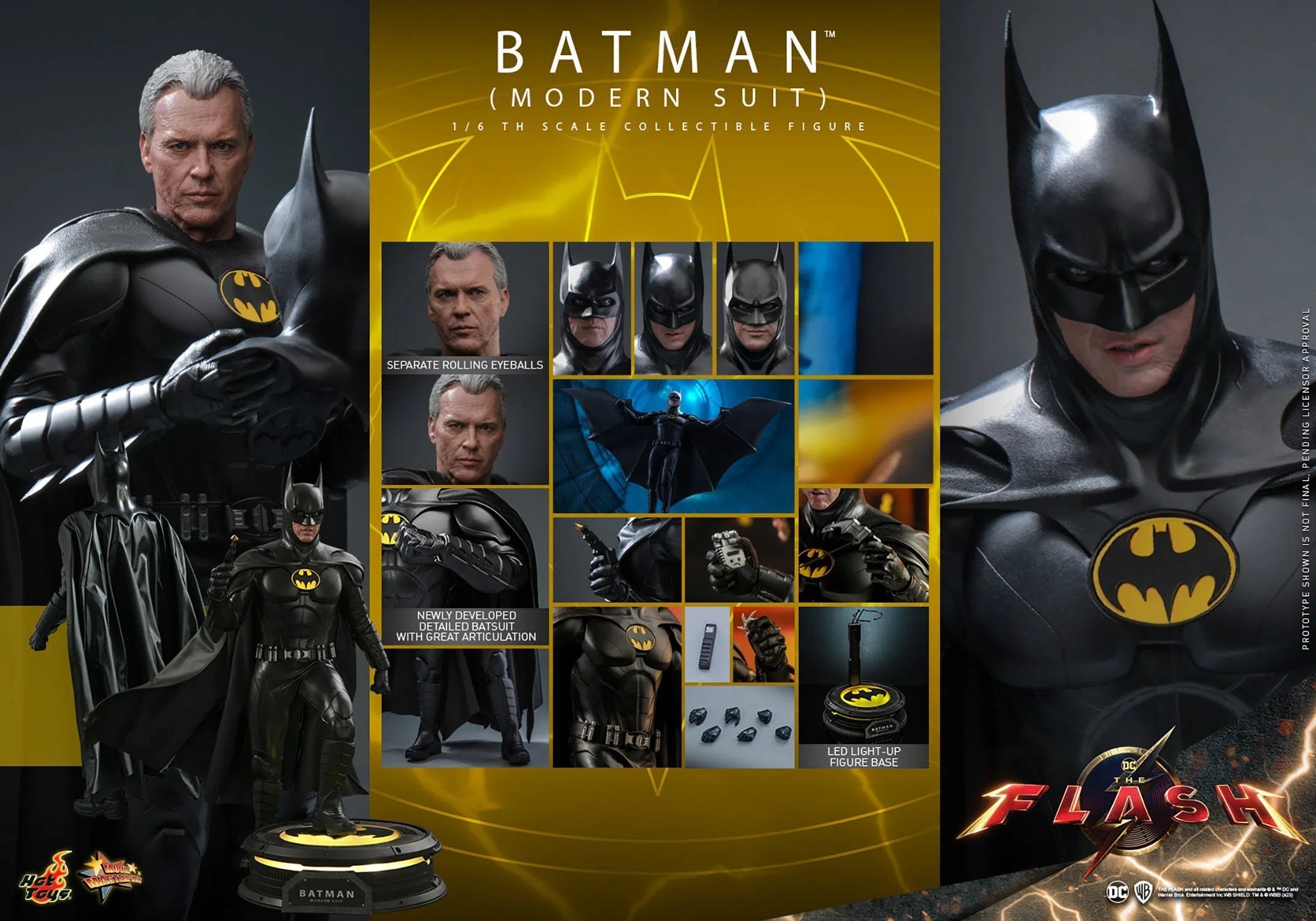 Batman: Modern Suit: The Flash: Dc Comics Hot Toys