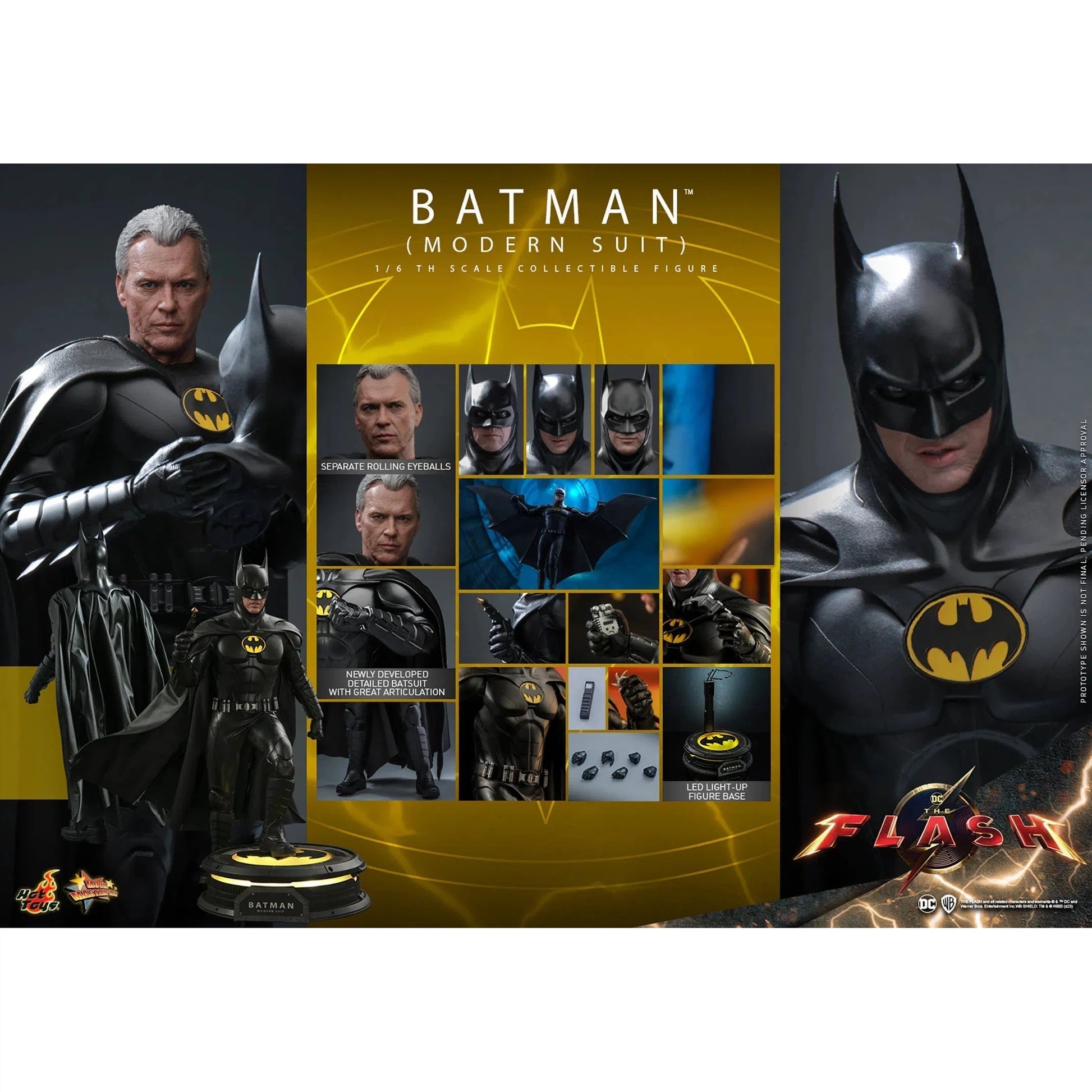 Batman: Modern Suit: The Flash: Dc Comics Hot Toys